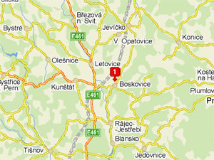 Mapa - Letovice